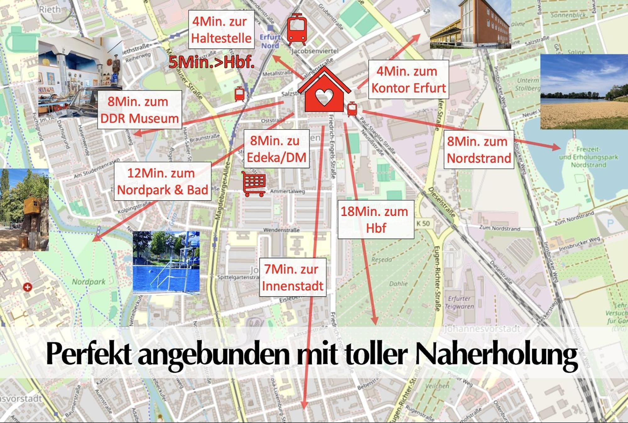 Grossraum-Apartments Mit 2Sz, Wz, Kueche, Smart-Tv, Parken, Etc Erfurt Ngoại thất bức ảnh